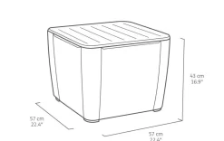 Allibert Hocker Met Opbergruimte (57X57 Cm)