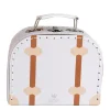 Bambam Travel Suitcase Vintage White Small