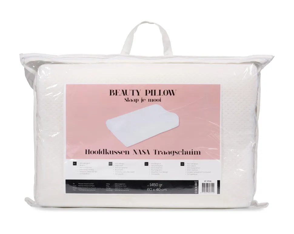 Beauty Pillow Traagschuim Hoofdkussen Nasa Traagschuim - 60X40 (60X40 Cm)