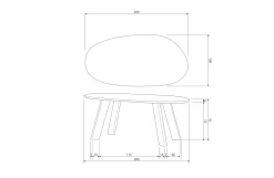 Bepurehome Eetkamertafel Roundly