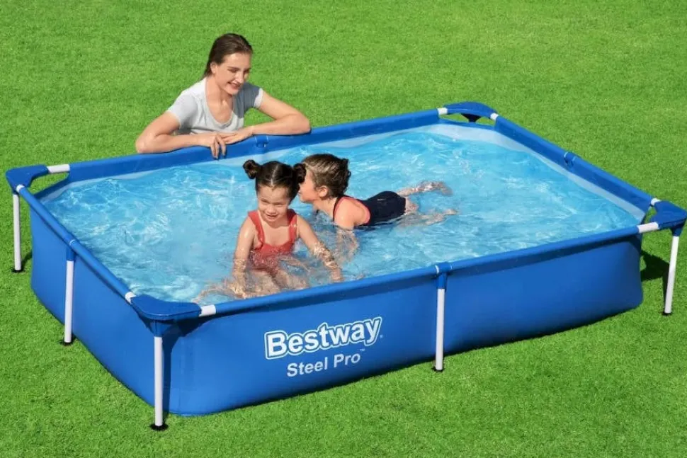 Bestway Steel Pro 56401 Bestway Steel Pro Frame Zwembad 221 Cm
