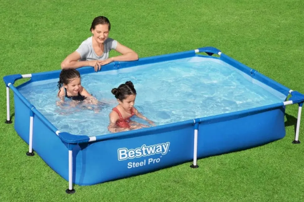 Bestway Steel Pro 56401 Bestway Steel Pro Frame Zwembad 221 Cm