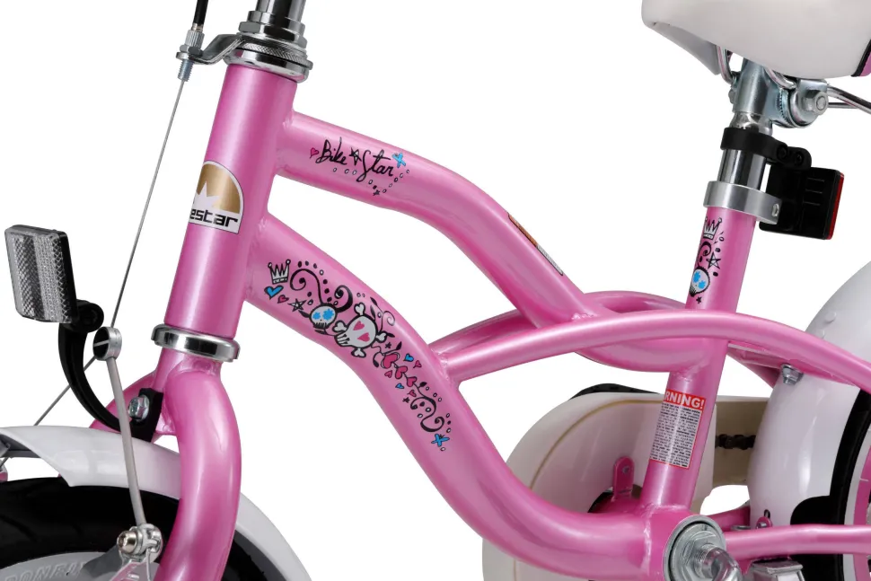 Bikestar Cruiser Kinderfiets 12 Inch Roze