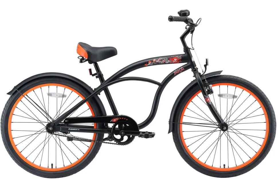 Bikestar Cruiser Kinderfiets 24 Inch Zwart