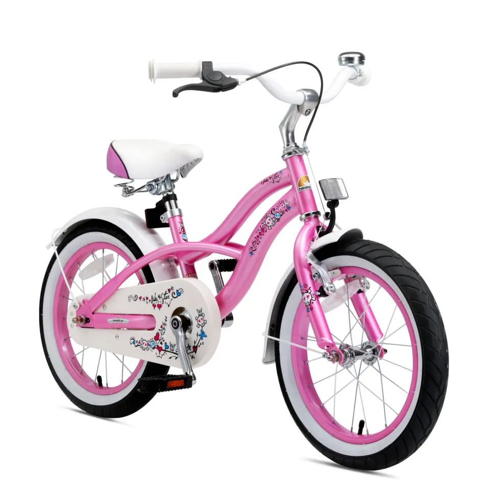 Bikestar Cruiser Kinderfiets 16 Inch Roze