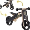 Bikestar Mini Loopfiets 2 In 1, Hout, Zwart