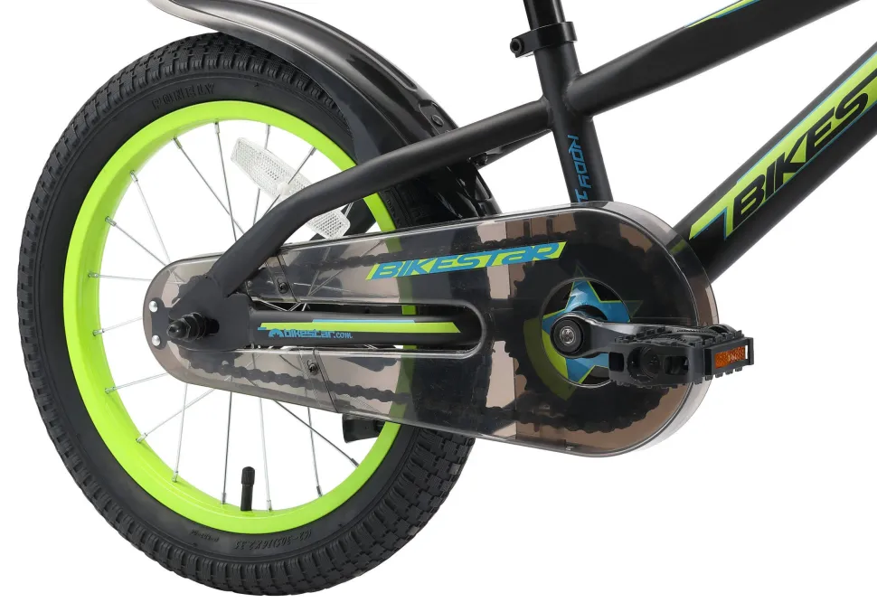 Bikestar Urban Jungle Kinderfiets 16 Inch Zwart /Groen
