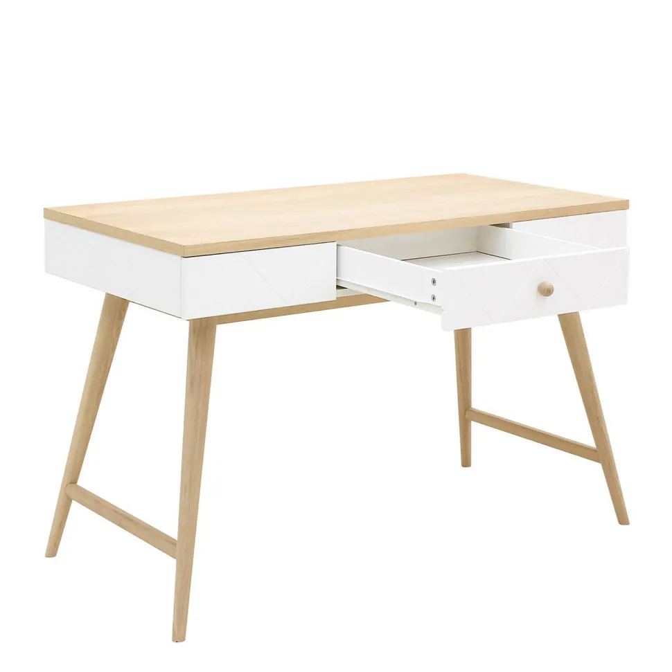 Bopita Bureau Paris Wit/Eiken