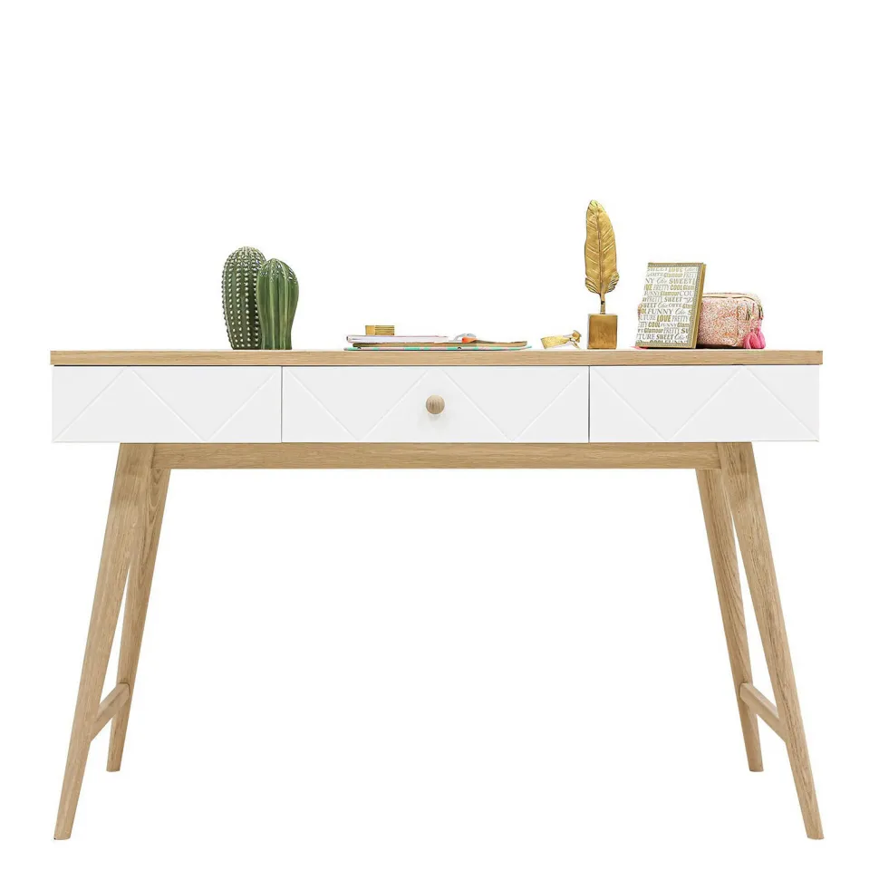 Bopita Bureau Paris Wit/Eiken
