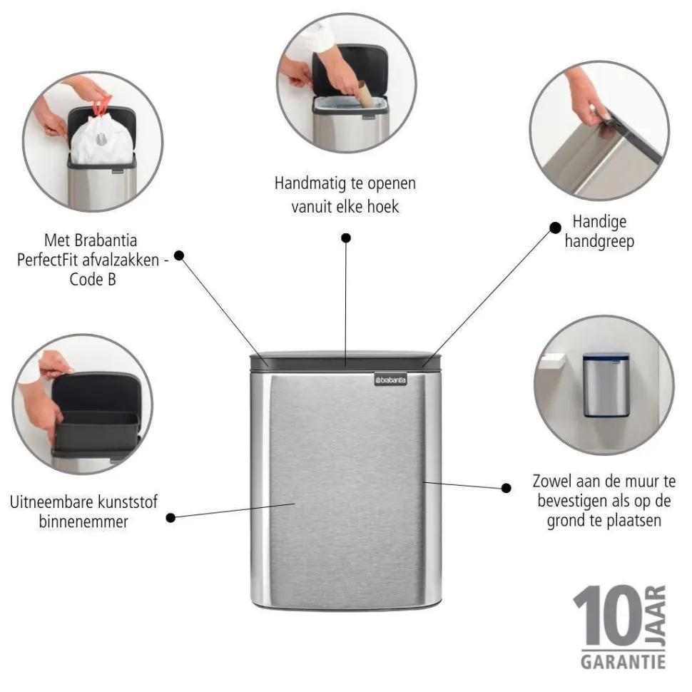 Brabantia Bo Afvalemmer (7L)