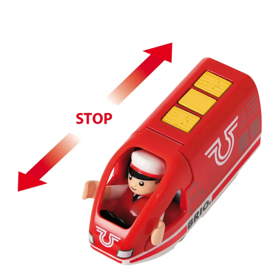 Brio Houten Oplaadbare Rode Passagierstrein Met Usb Kabel - 33746