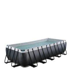 Exit Black Leather Zwembad 540X250X122Cm Met Filterpomp