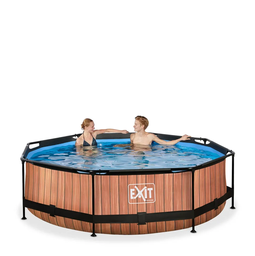 Exit Frame Pool O300X76Cm (12V Cartridge Filter) – Houtbruin