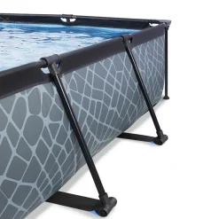 Exit Frame Pool 220X150X60Cm (12V Cartridge Filter) - Grijs