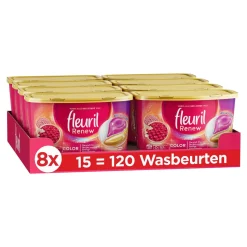 Fleuril Renew Color Caps - Wascapsules - Gekleurde Was - Voordeelverpakking - 8 X 15 Wasbeurten - 120 Wasbeurten