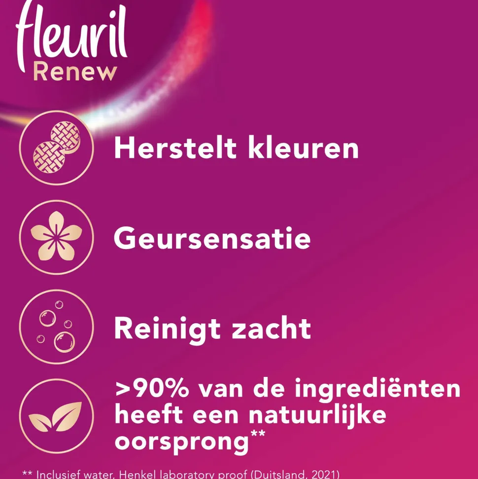 Fleuril Renew Liquid Bloesem Vloeibaar Wasmiddel - 4 X 24 Wasbeurten - Voordeelverpakking - 24 Wasbeurten