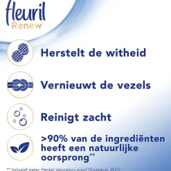 Fleuril Renew Liquid White - - Vloeibaar Wasmiddel - Voordeelverpakking - 4 X 49 Wasbeurten - 196 Wasbeurten
