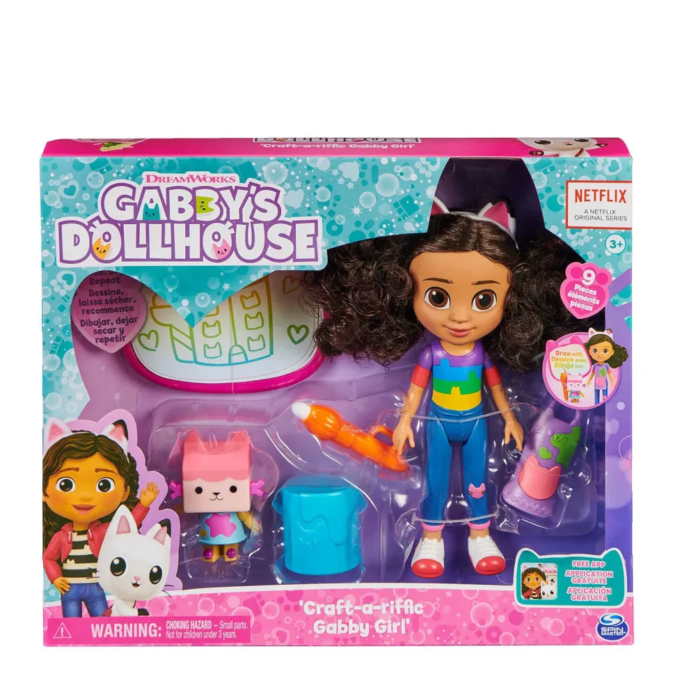 Gabby'S Dollhouse Gabby'S Poppenhuis Gabby Pop & Babykitty Knutsel Speelset