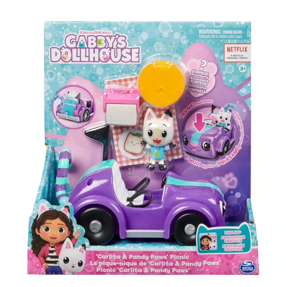 Gabby'S Dollhouse Gabby'S Poppenhuis Carlita'S Voertuig Met Pandy Poek