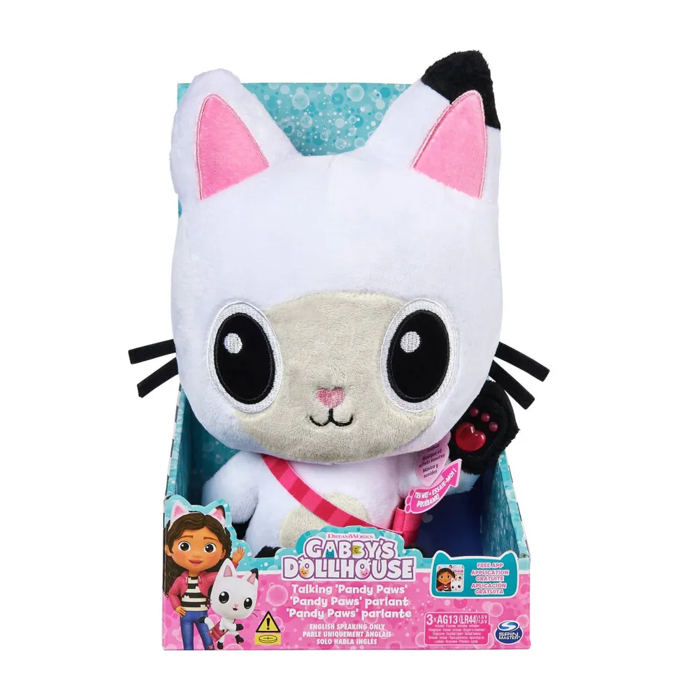 Gabby'S Dollhouse Gabby'S Poppenhuis Pandy Poek Met Licht En Geluid Interactieve Knuffel