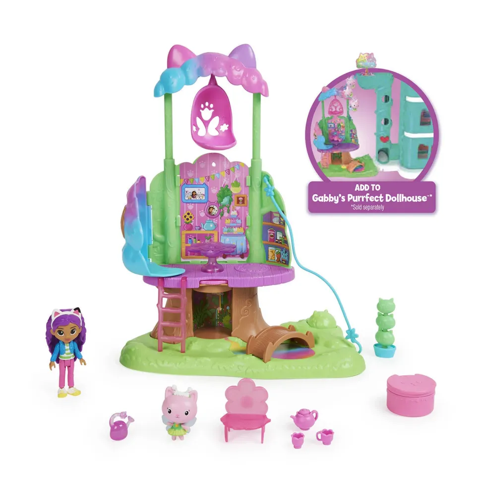 Gabby'S Dollhouse Gabby'S Poppenhuis Gabby En Kitty Fee'S Boomhut