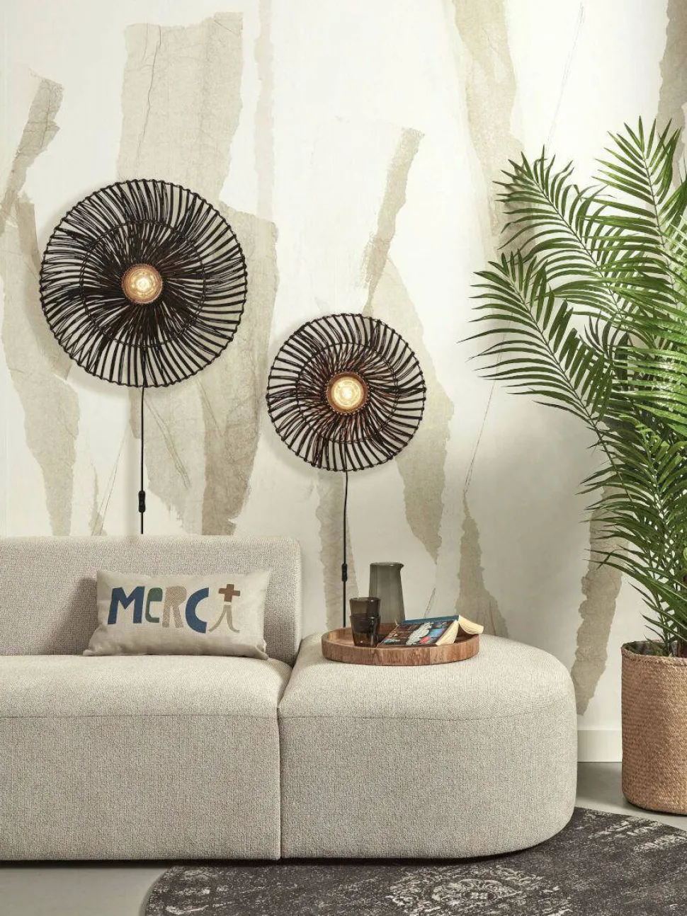 Good&Mojo Wandlamp Zanzibar (O55 Cm)