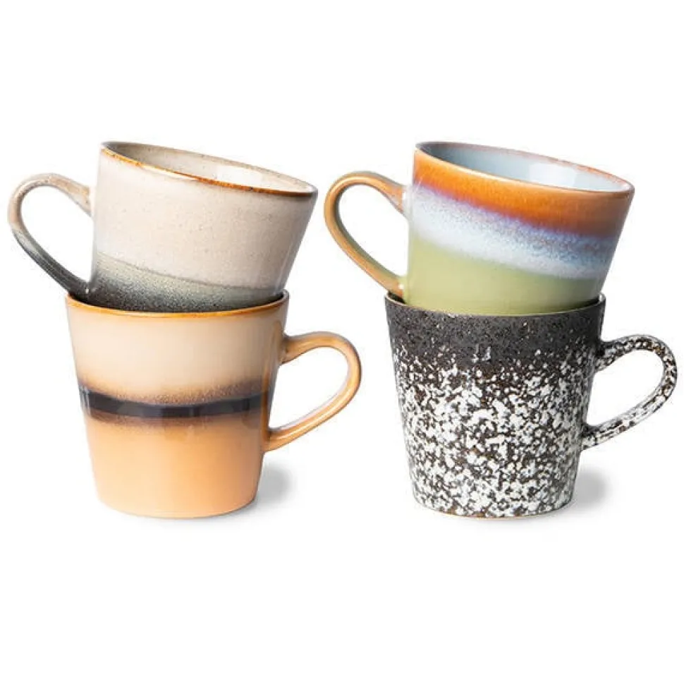 Hkliving Americanokopje 70'S (O8,5 Cm) (260 Ml) (Set Van 4)