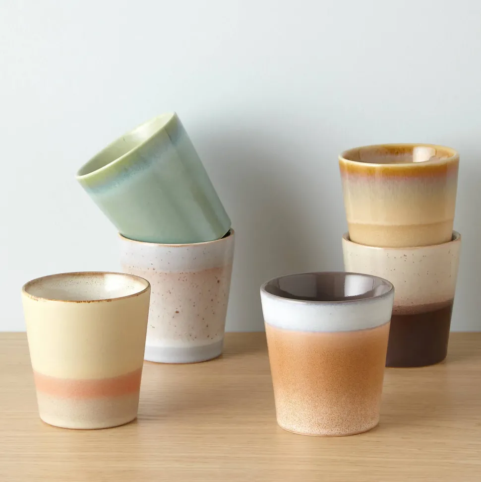 Hkliving Koffiekopje 70'S (O7,5 Cm) (180 Ml) (Set Van 6)