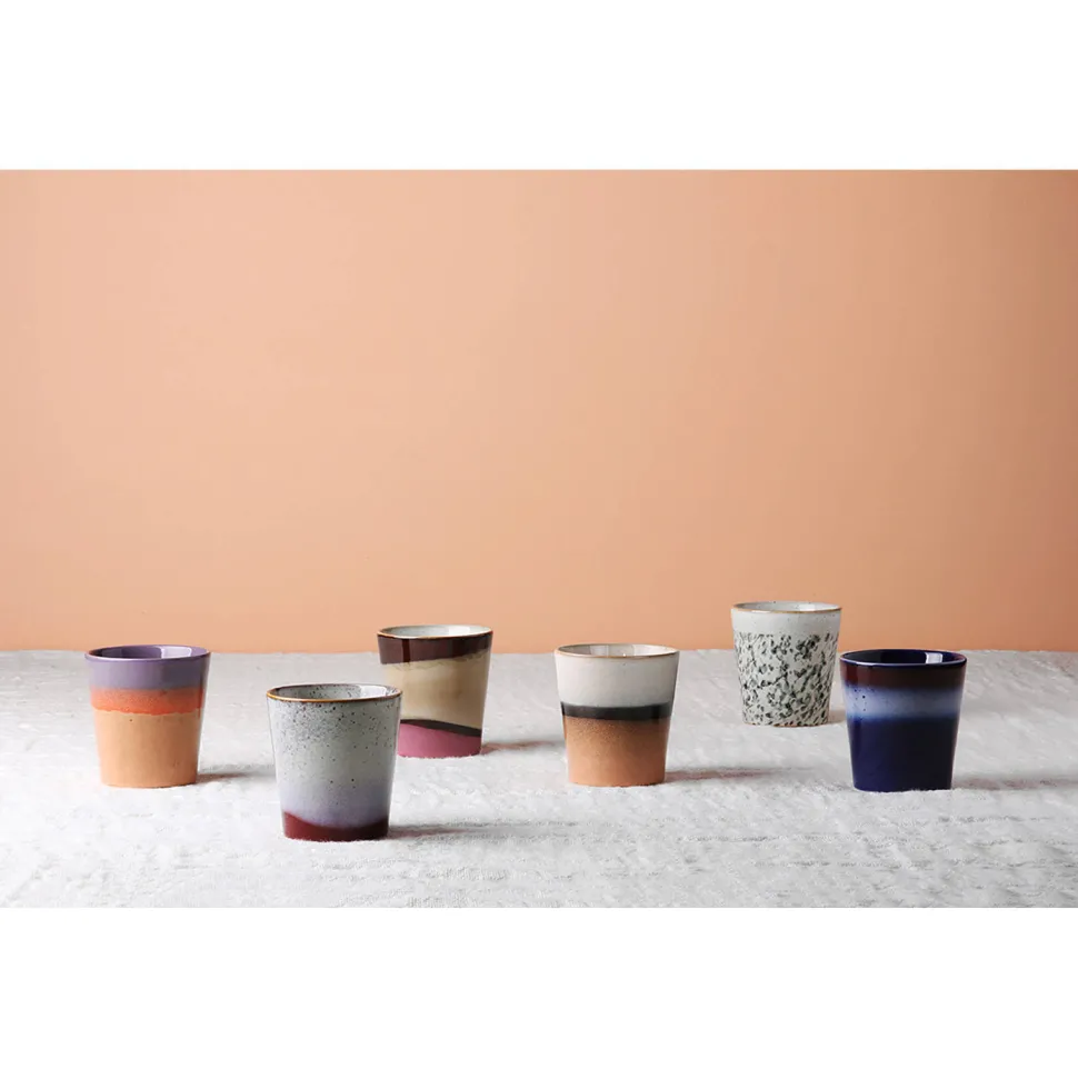 Hkliving Koffiekopje 70'S (O7,5) (180 Ml) (Set Van 6)