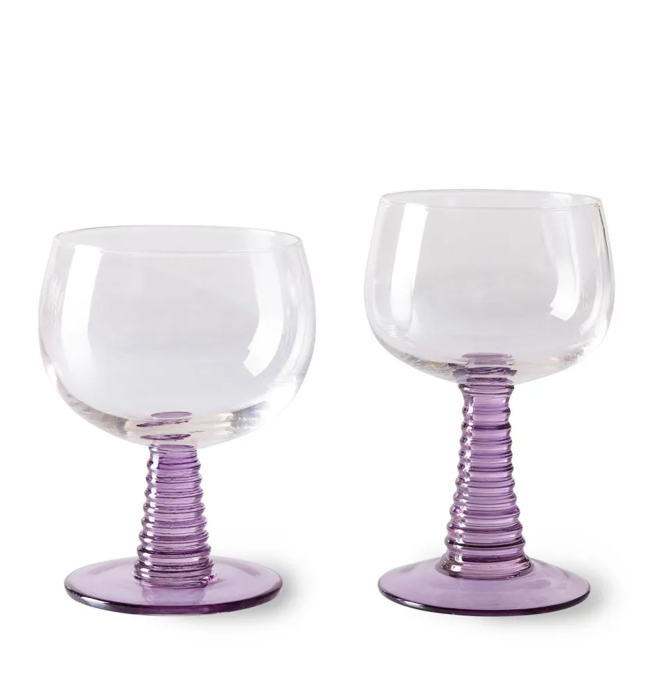 Hkliving Wijnglas Swirl (350 Ml) (O10 Cm)