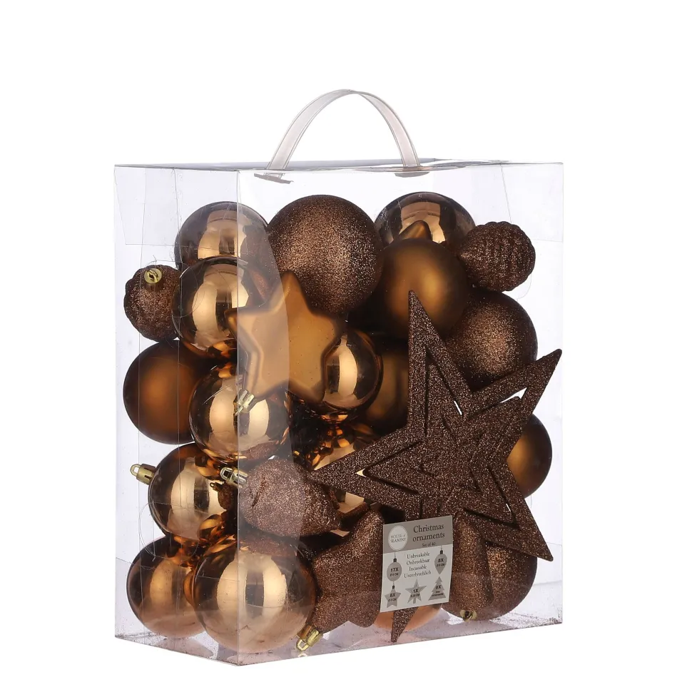 House Of Seasons Kerstbal Onbreekbaar (Set Van 40) (O8 Cm)