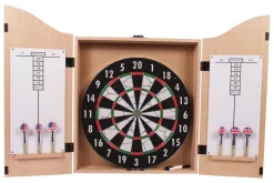 Innergames Dartset - Kabinet, Dartbord En 6 Dartpijlen