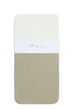 Jollein Baby Ledikantlaken 120X150Cm Animals - Olive Green
