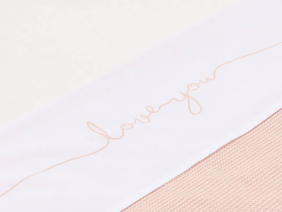 Jollein Baby Wieglaken 75X100Cm Love You Pale Pink