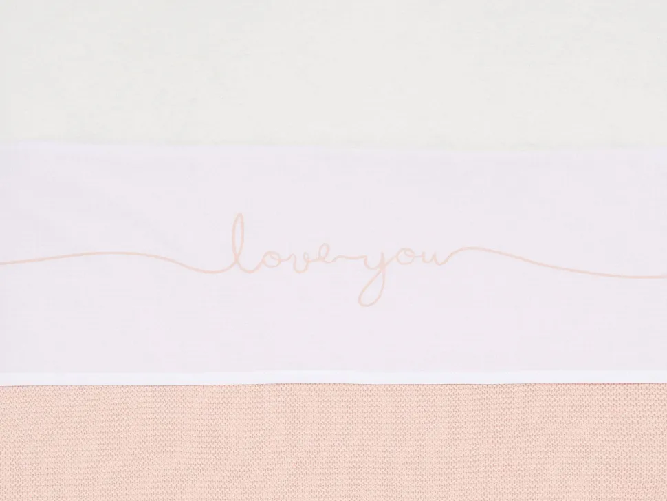 Jollein Baby Wieglaken 75X100Cm Love You Pale Pink