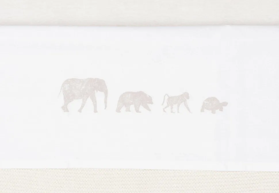 Jollein Baby Wieglaken 75X100Cm Animals - Nougat
