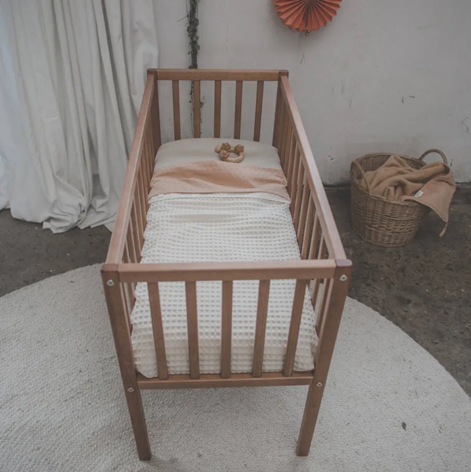 Koeka Napa Baby Wieglaken 80X100 Cm Perzik Roze