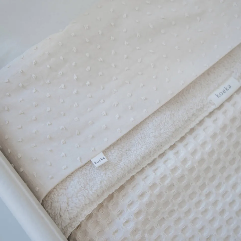 Koeka Napa Baby Wieglaken 80X100 Cm Offwhite