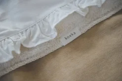 Koeka Ruffle Baby Wieglaken 80X100 Cm Warm White