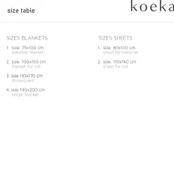 Koeka Ruffle Baby Wieglaken 80X100 Cm Warm White