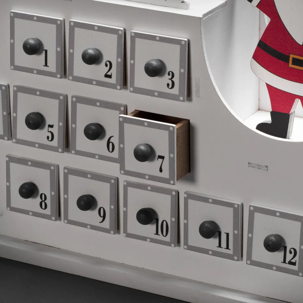 Konstsmide Adventskalender Met Arreslee (Op Batterij Met Timer) (45X31,6 Cm) (3 Led)