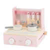 Label Label Wood Houten Kookfornuis Met Accessoires Roze