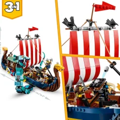 Lego Creator Vikingschip En De Midgaardslang 31132