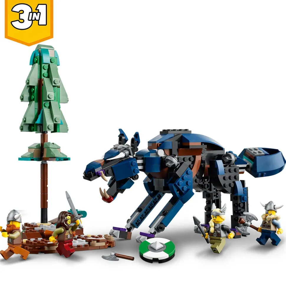 Lego Creator Vikingschip En De Midgaardslang 31132