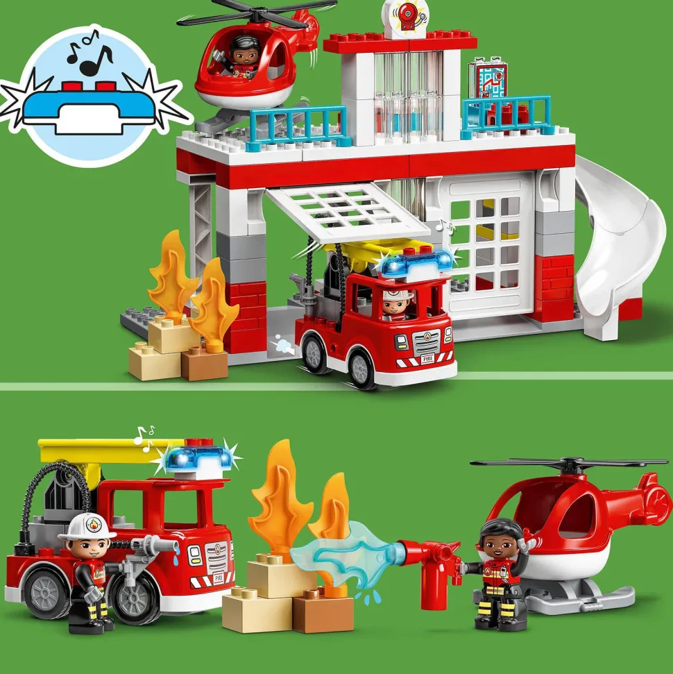 Lego Duplo Brandweerkazerne & Helikopter 10970