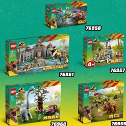 Lego Jurassic World Bezoekerscentrum: T. Rex & Raptor Aanval 76961