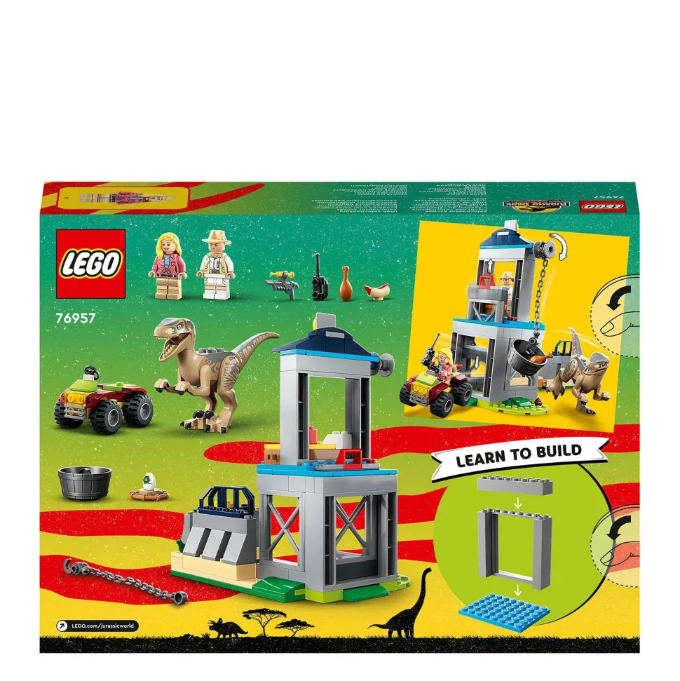 Lego Jurassic World Velociraptor Ontsnapping 76957