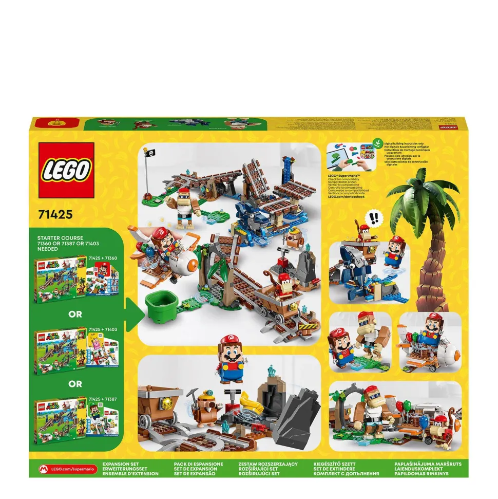 Lego Super Mario Uitbreidingsset: Diddy Kongs Mijnwagenrit 71425