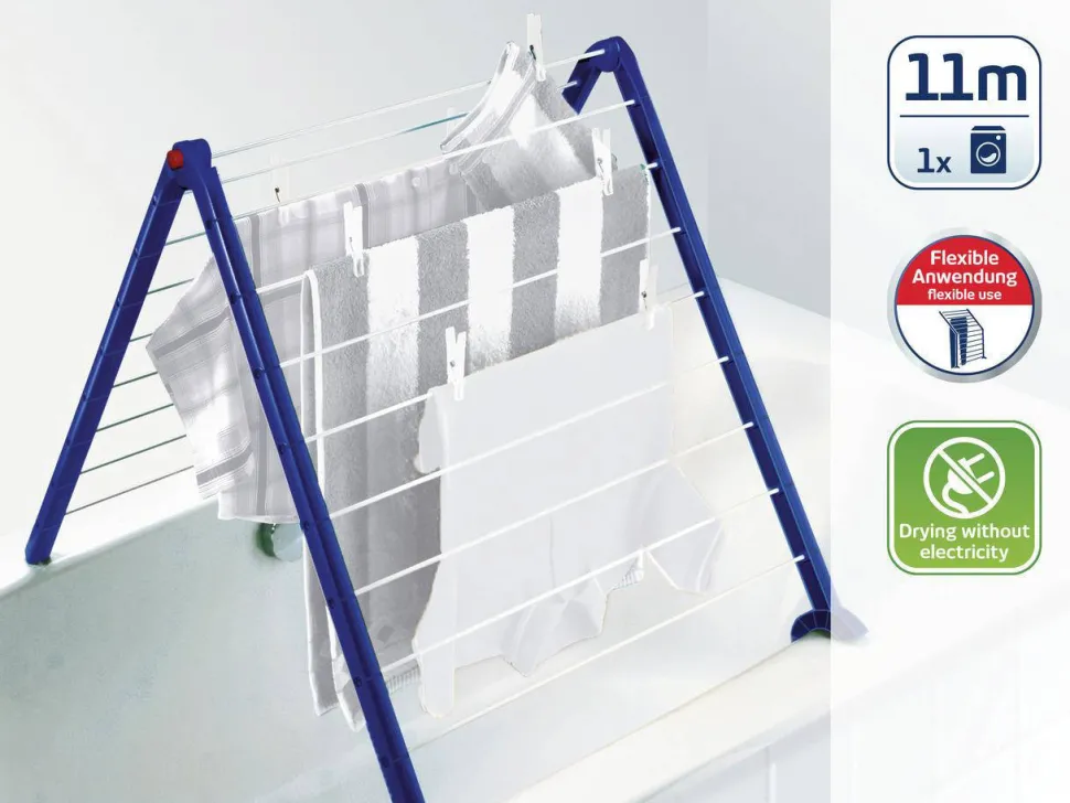 Leifheit Droogrek Pegasus 110 Bad - 11M Drooglengte