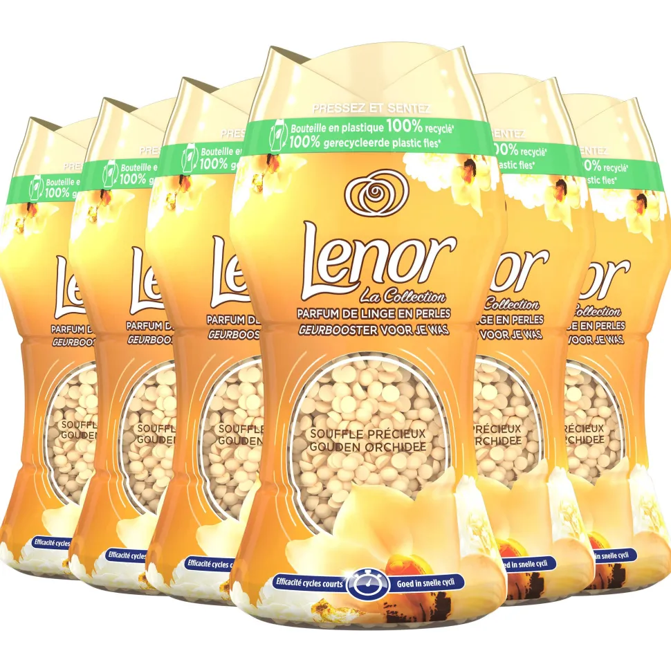 Lenor Gouden Orchidee In-Wash Geurparels - 6 X 154 Gram - Voordeelverpakking
